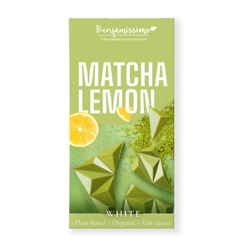 Benjamissimo Čokoláda Matcha a Citron, 70g