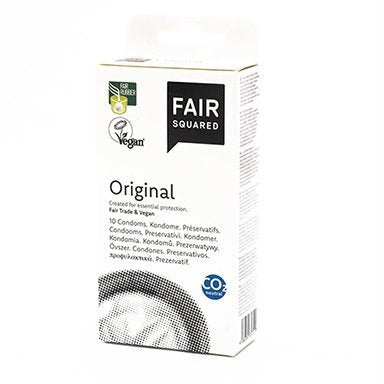 Fair Squared Kondom Original - veganské a fair trade, 10 ks