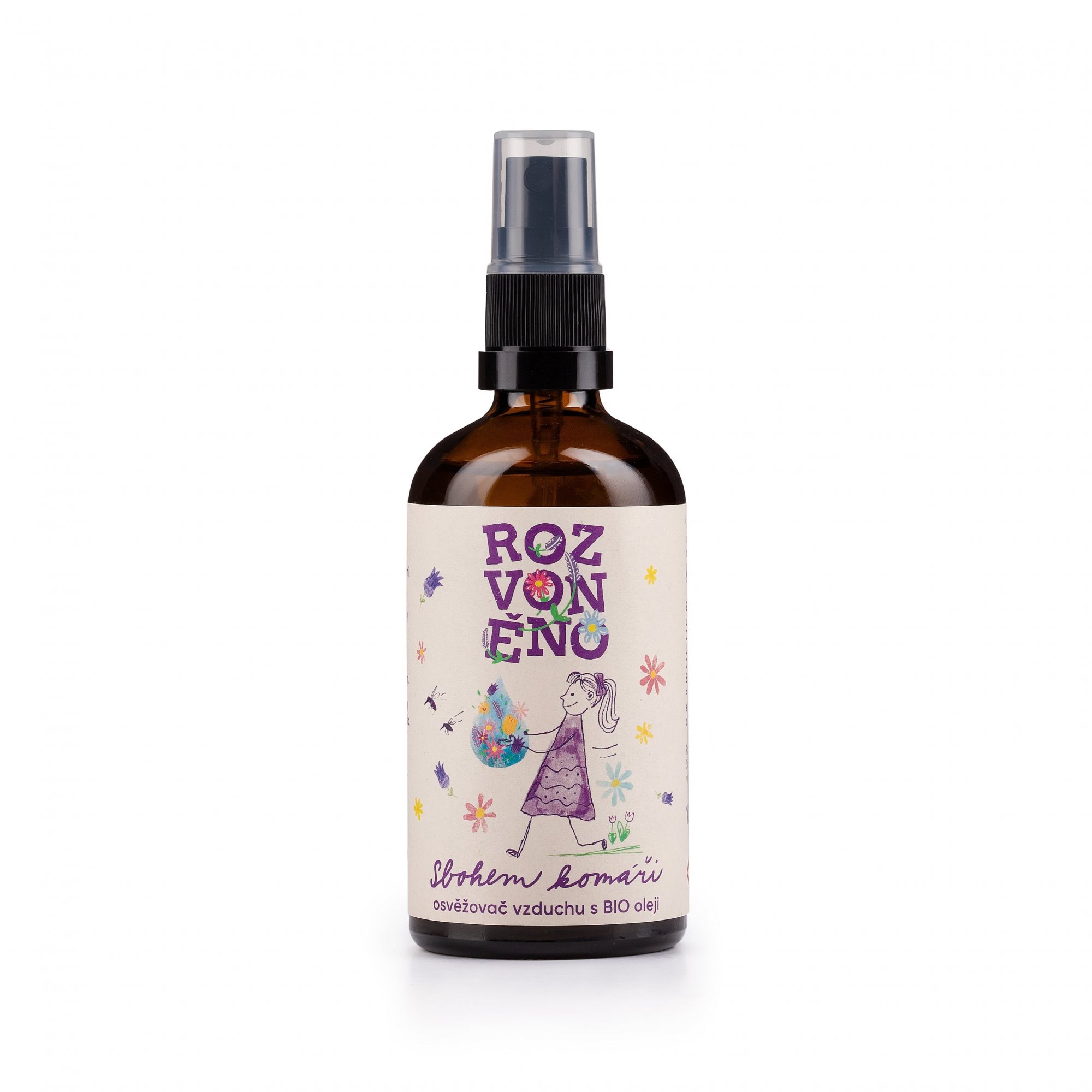 Rozvoněno Osvěžovač vzduchu - Sbohem komáři - s levandulí a citronelou, 100 ml