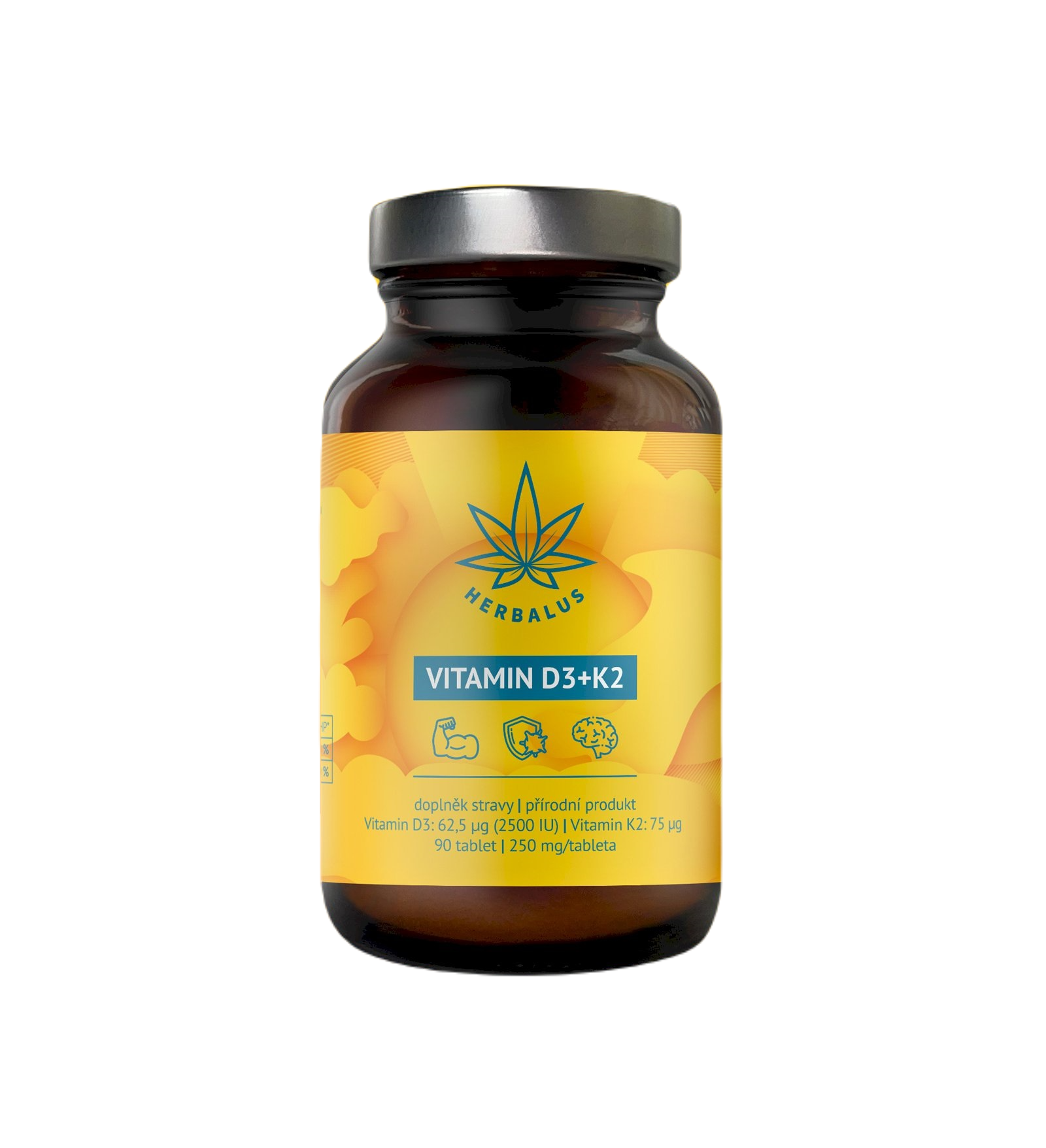 Herbalus VITAMIN D3+K2, 90 ks
