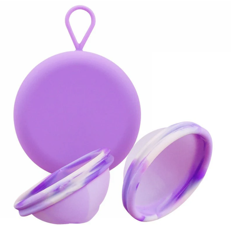 Bodylok Menstruační disk hold pattern pack (disk+obal) Levandule Velikost: L