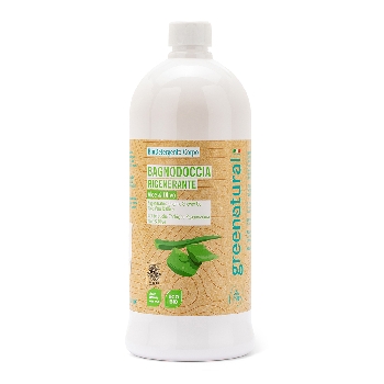 Greenatural Regenerační sprchový gel aloe vera a oliva BIO, 1 l