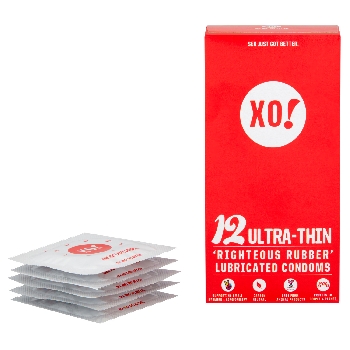 XO Kondom z přírodního latexu Ultra thin, 12 ks