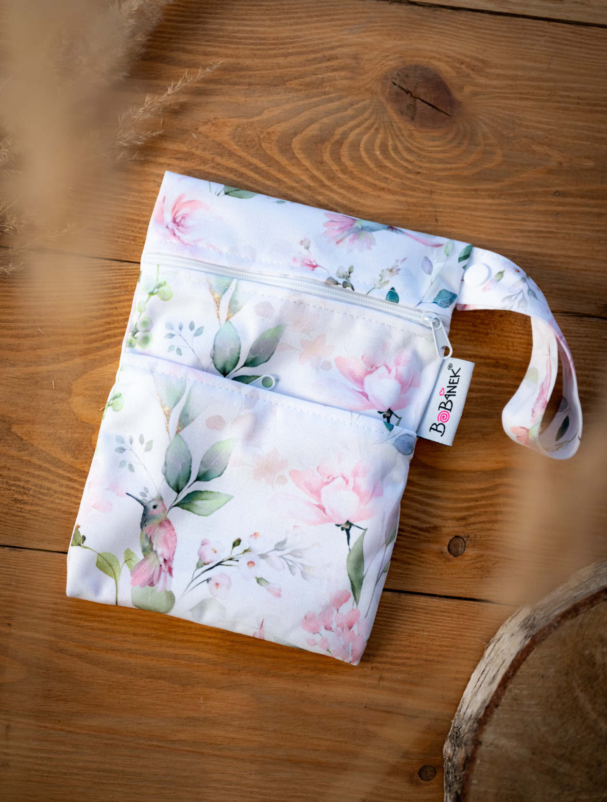 Bobánek Nepromokavá taška mini - Kolibříci, 20x15 cm