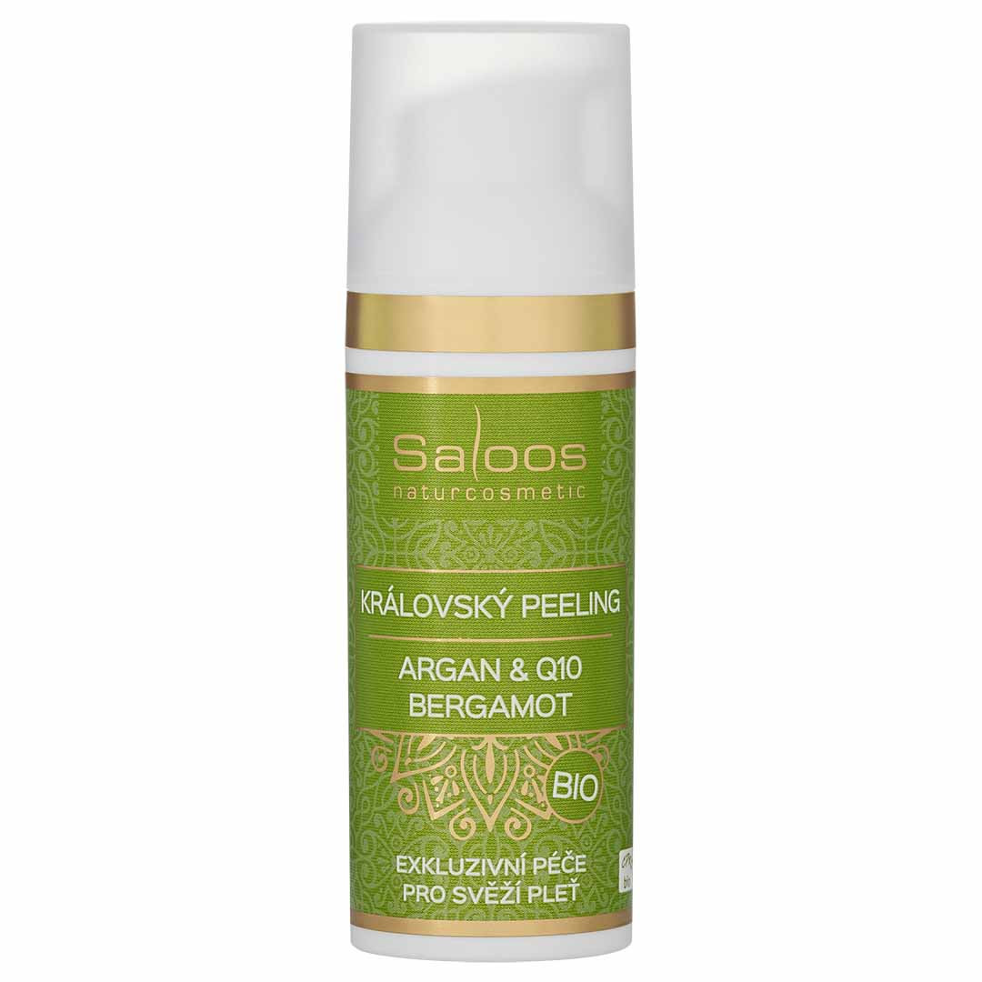 Saloos naturcosmetic Královský peeling Argan & Q10, Bergamot 50 ml