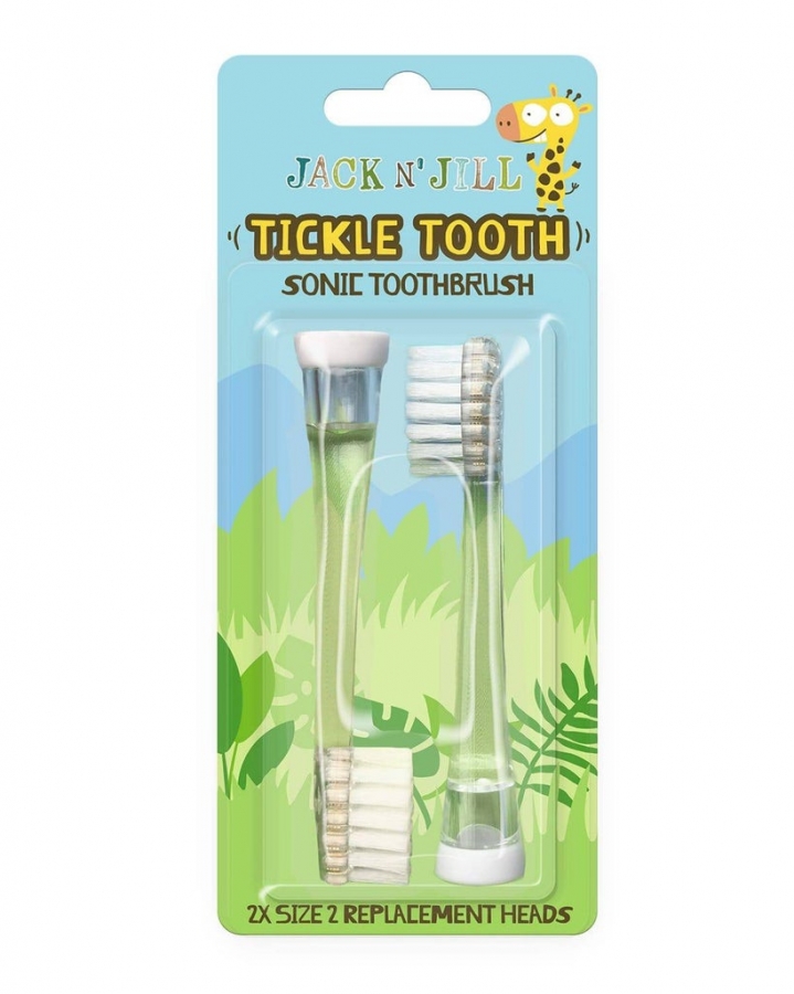 JACK N' JILL Jack N´Jill náhradní hlavice na Sonický kartáček Tickle Tooth 2 ks
