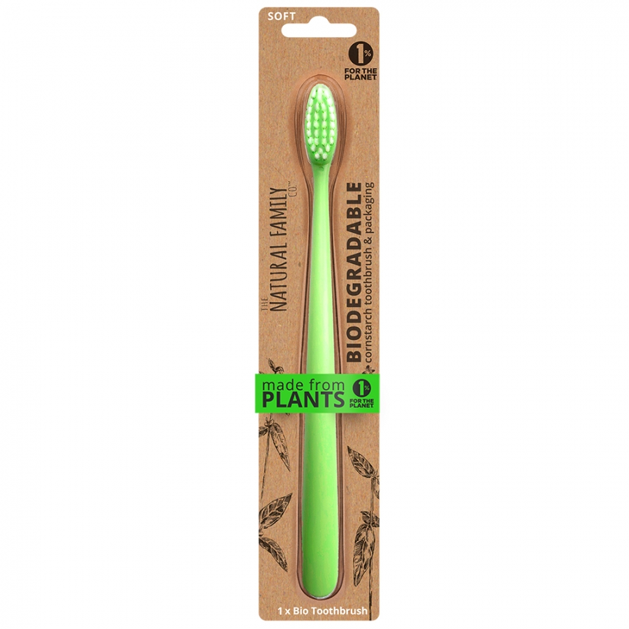 The NATURAL FAMILY co. NFco. NEON zubní kartáček 1ks (6 různých barev) Barevný: Zelená