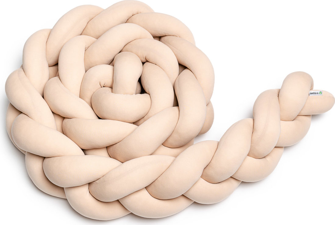 T-TOMI Pletený mantinel 180 cm Beige