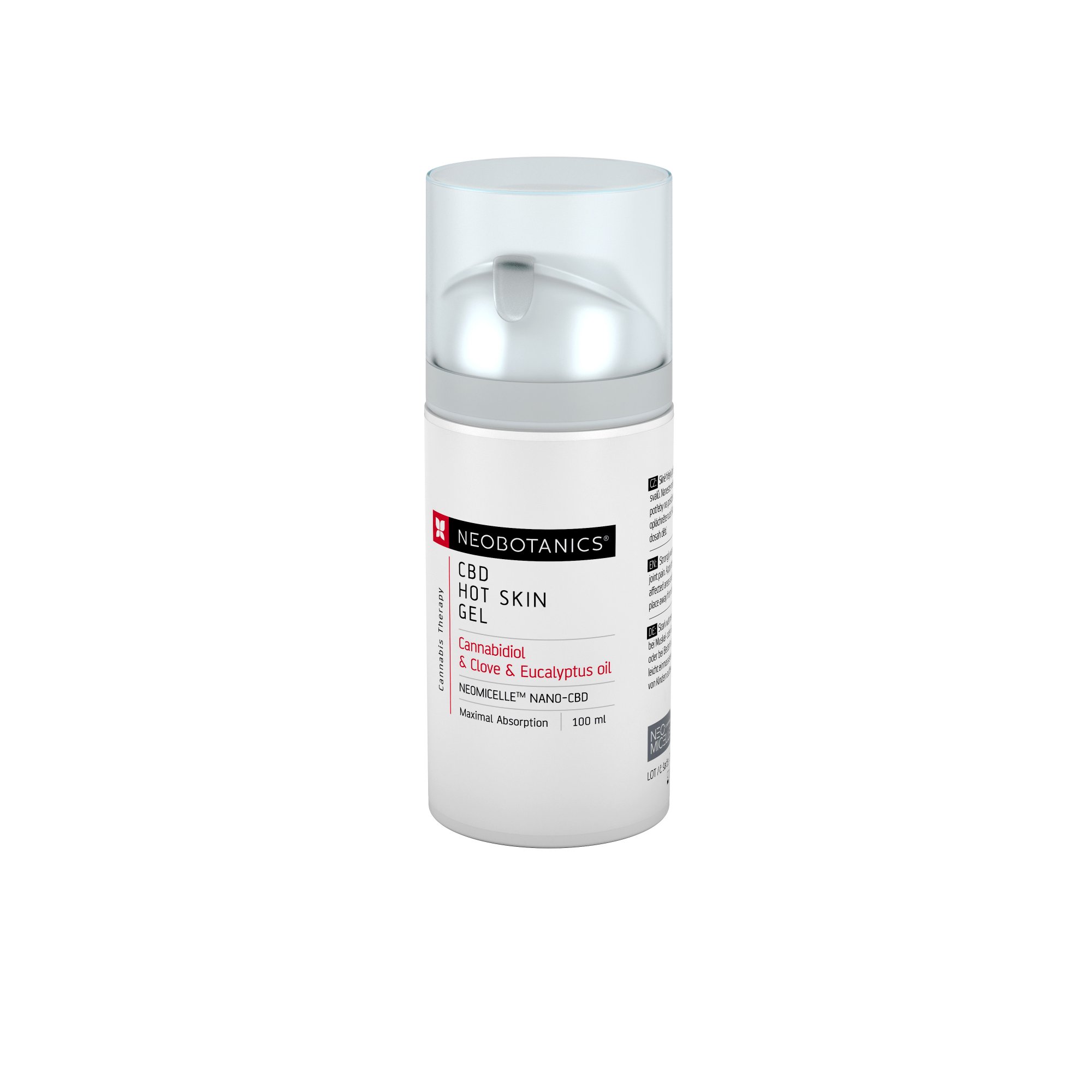 Neobotanics Hot Skin Gel s konopím, 100 ml