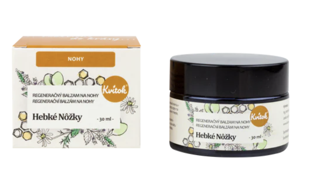 Kvitok Balzám na nohy Hebké nožky, 30ml