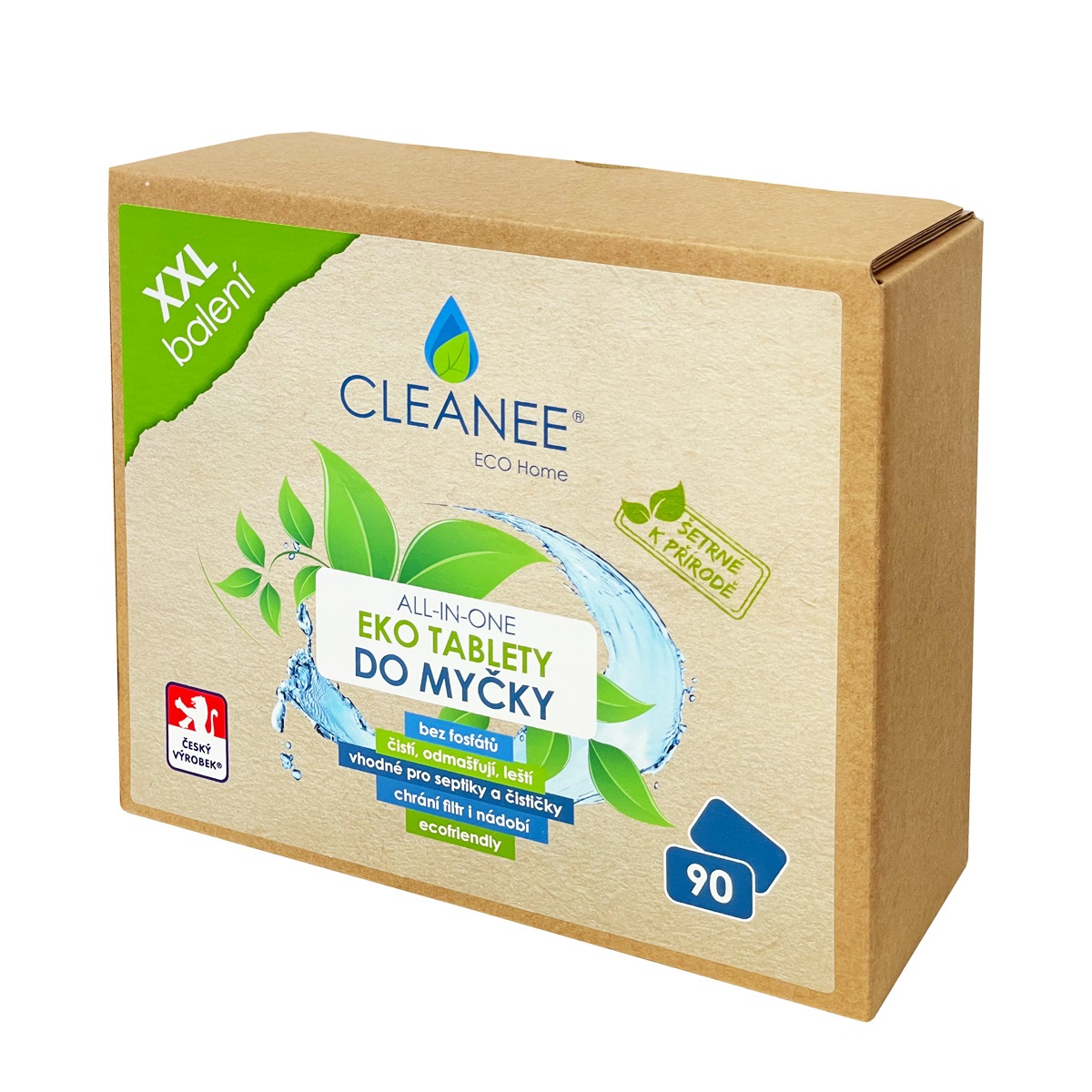 CLEANEE EKO Tablety do myčky, 90 ks