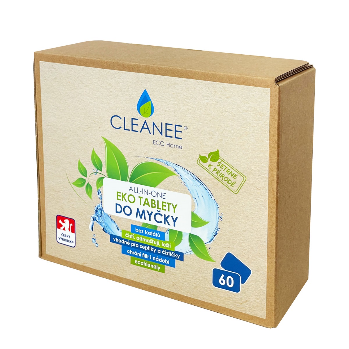 CLEANEE EKO Tablety do myčky, 60 ks