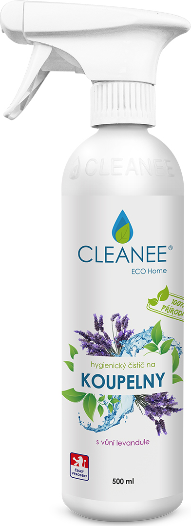 CLEANEE EKO hygienický čistič na koupelny levandule, 500 ml
