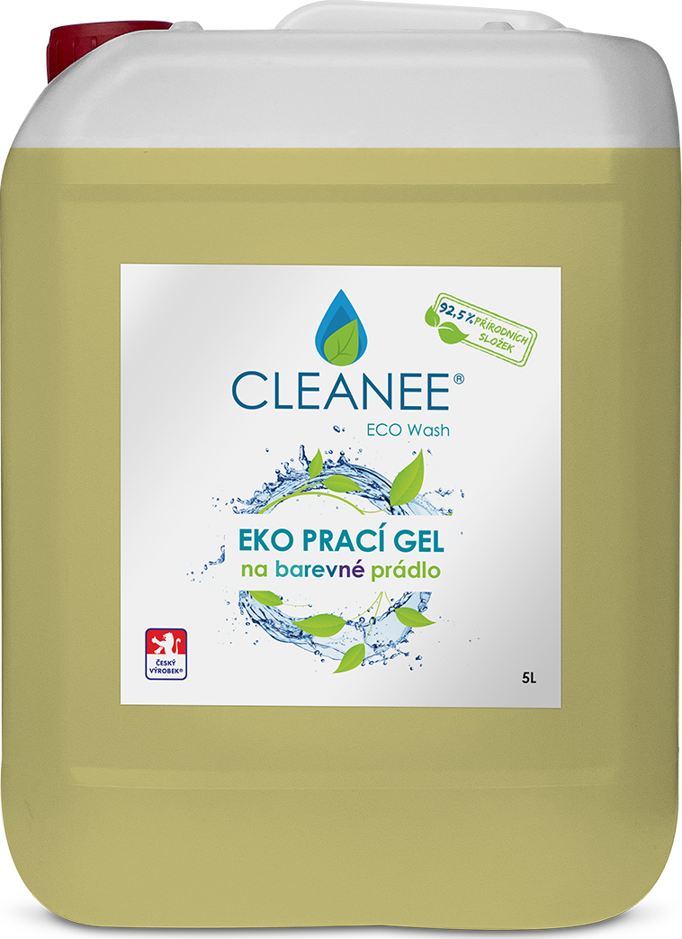 CLEANEE EKO Prací gel na barevné prádlo ZEROWASTE, 10 l