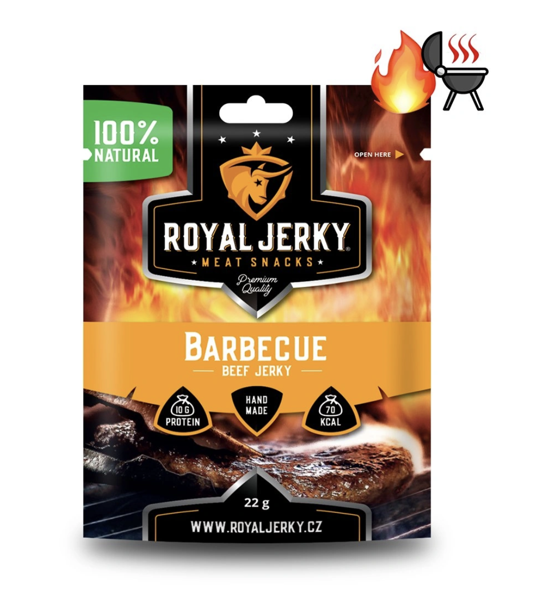 Royal Jerky Hovězí sušené maso BARBECUE, 22 g