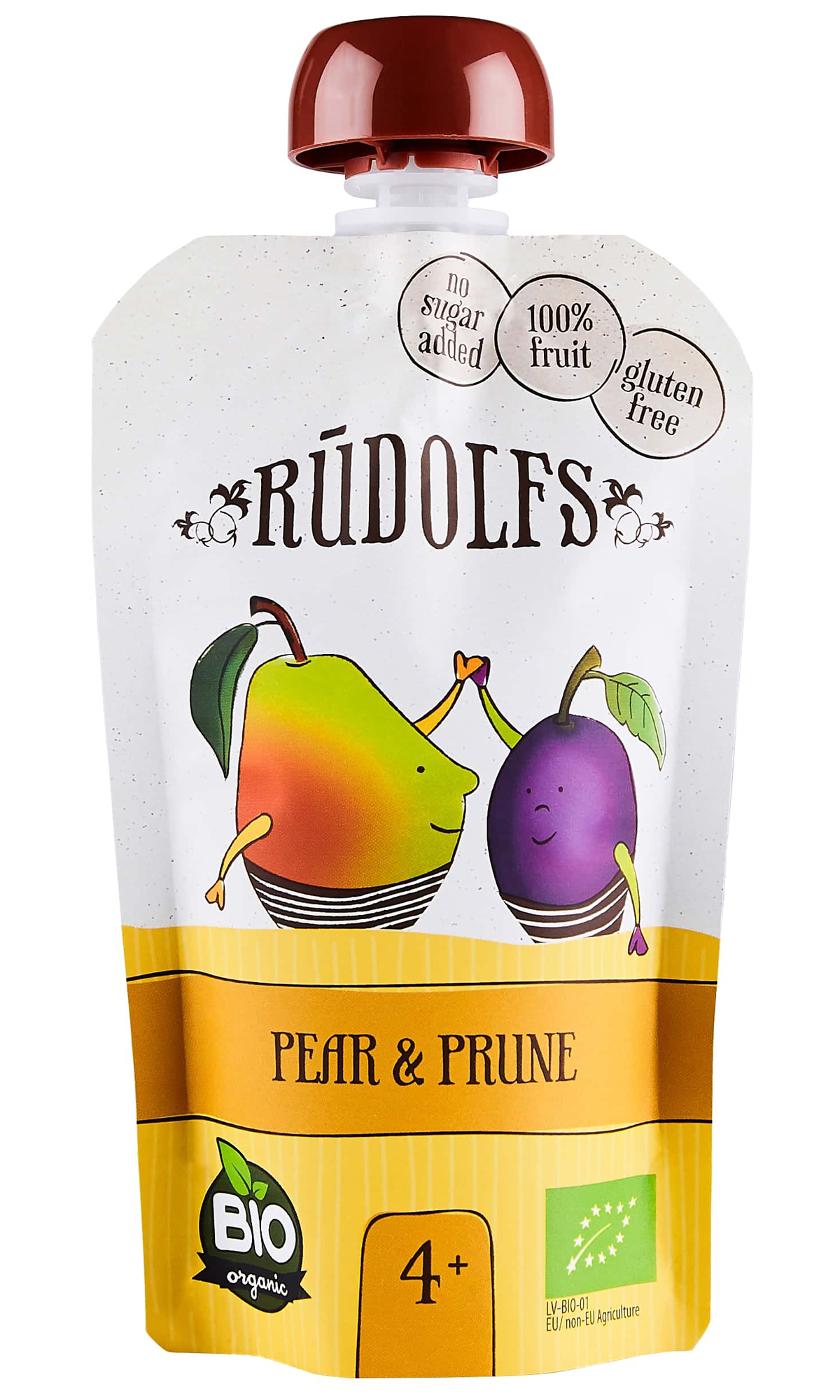 Rudolfs BIO kapsička Hruška, sušená švestka, 110 g