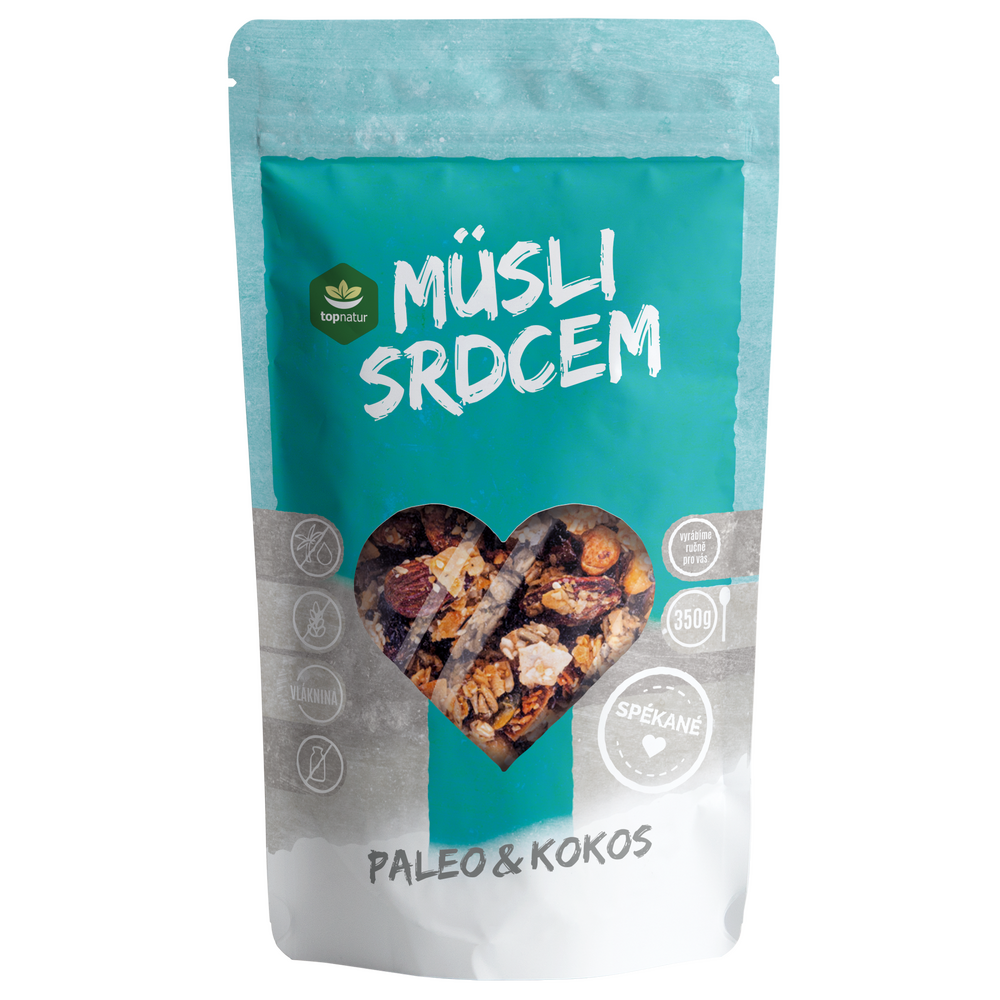 Topnatur Müsli srdcem Paleo & Kokos, 350 g