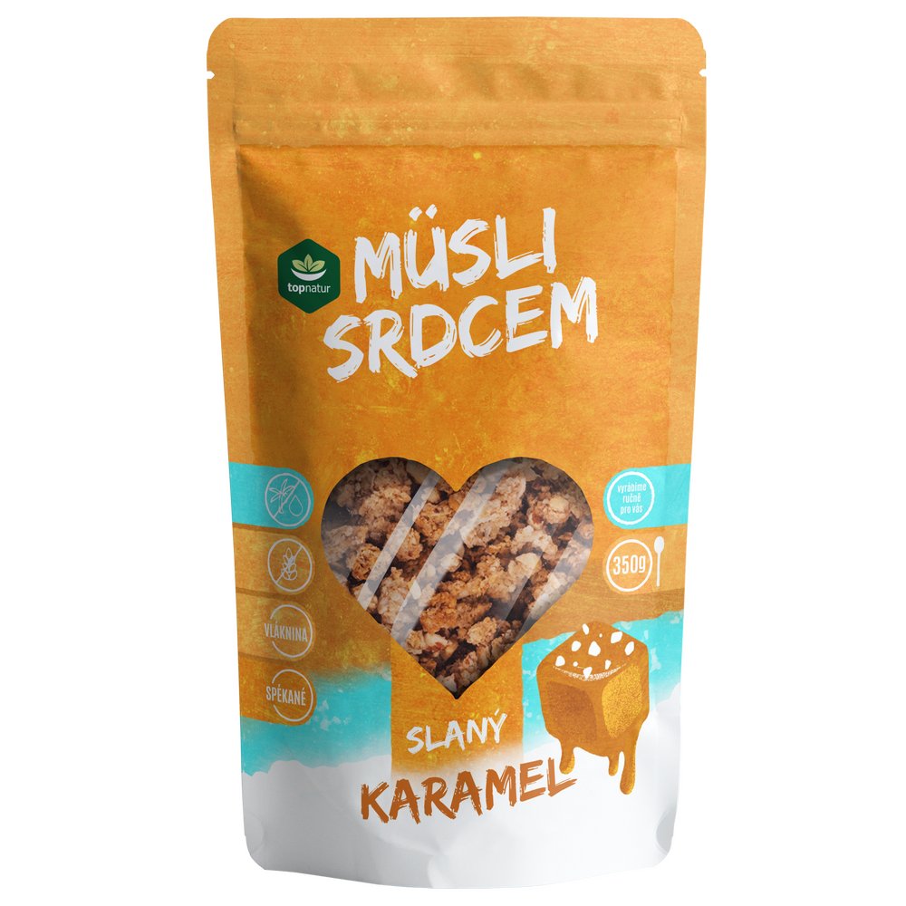Topnatur Müsli srdcem Slaný karamel, 350 g