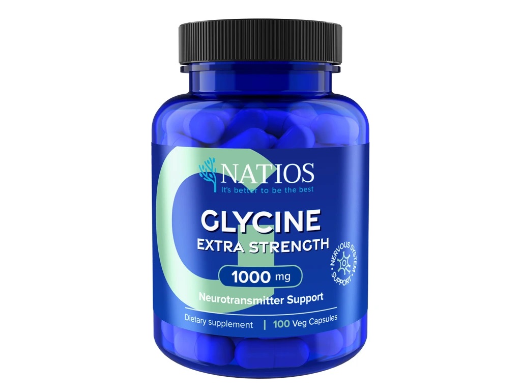 NATIOS Glycine Extra Strength 1000 mg 100 veganských kapslí