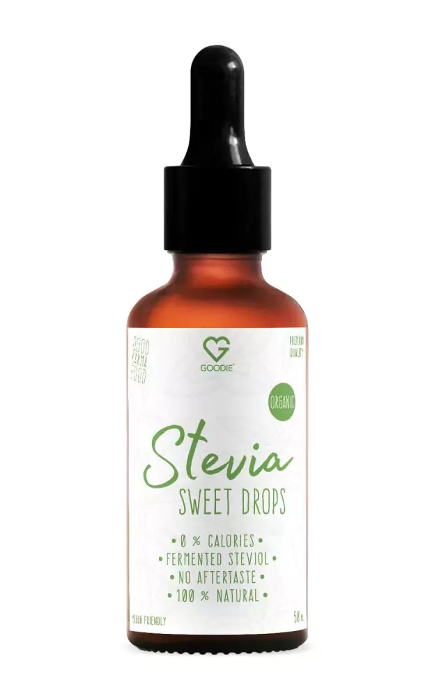 GOODIE Stevie fermentovaná kapky BIO Přírodní sladidlo/Organic Stevia sweet drops, 50 ml