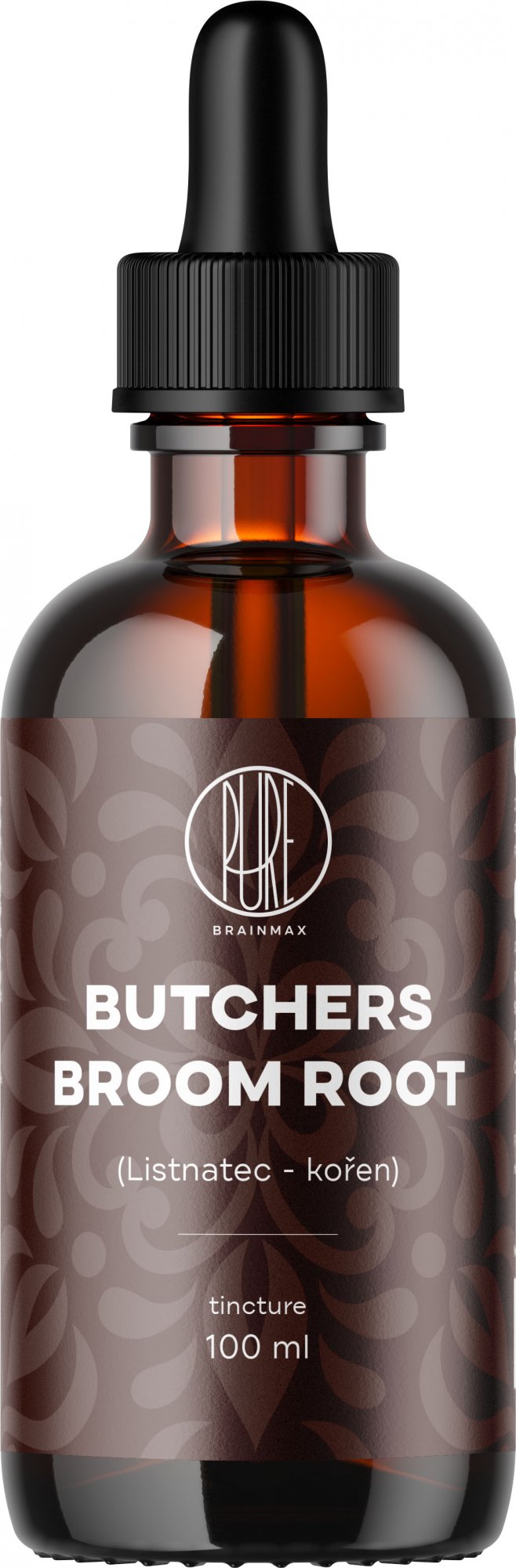 BrainMax Pure Listnatec kořen (Butchers Broom root) tinktura 1:3, 100 ml