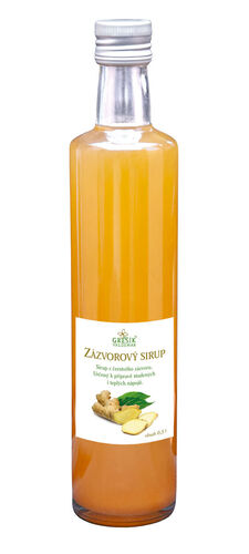 Valdemar Grešík - Natura s.r.o. Sirup Zázvorový 0,5 l GREŠÍK