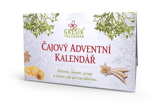 Valdemar Grešík - Natura s.r.o. Čajový adventní kalendář 24 n.s. přebal GREŠÍK