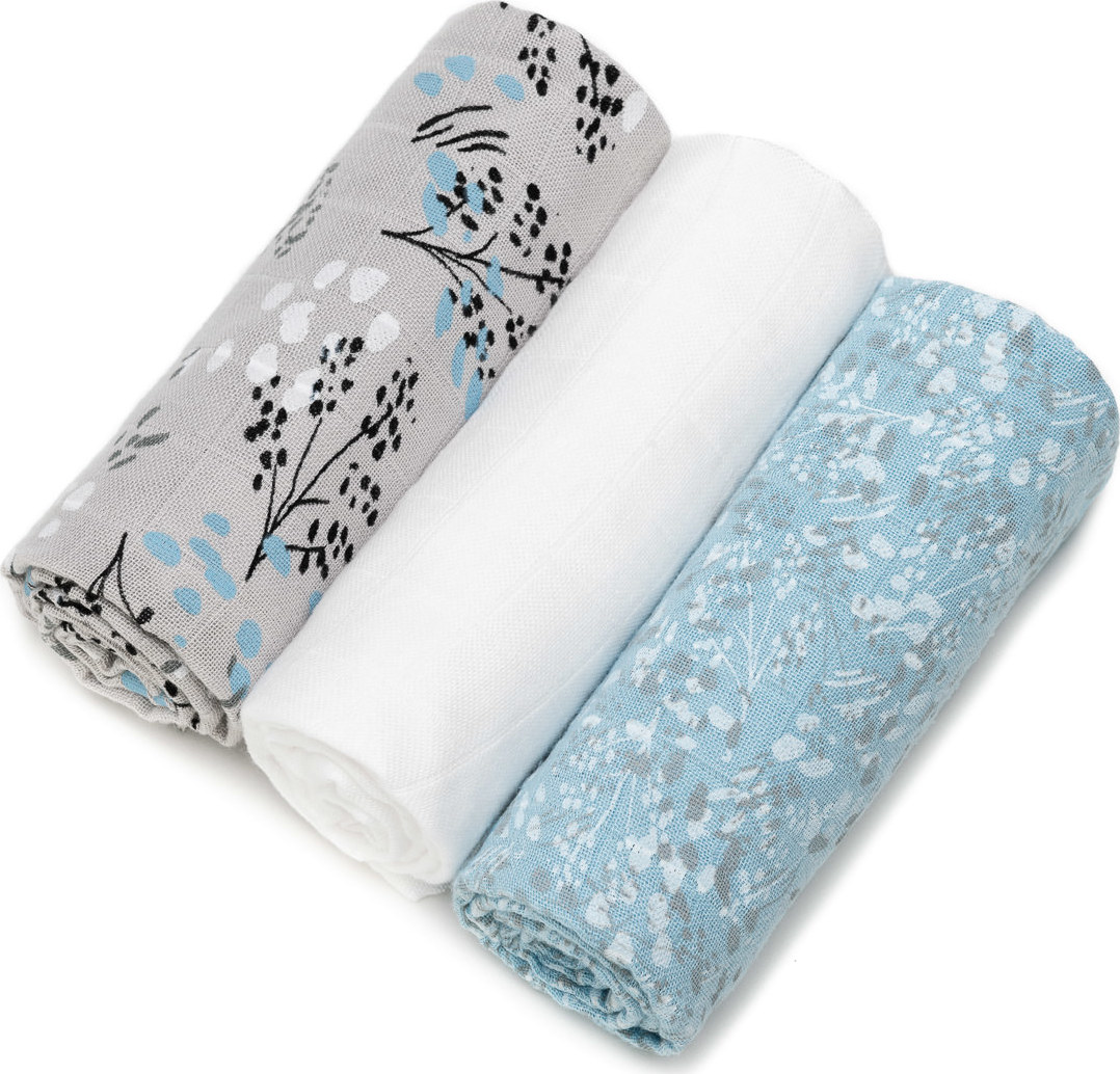 T-TOMI BIO Bambusové pleny Splashes, 3ks