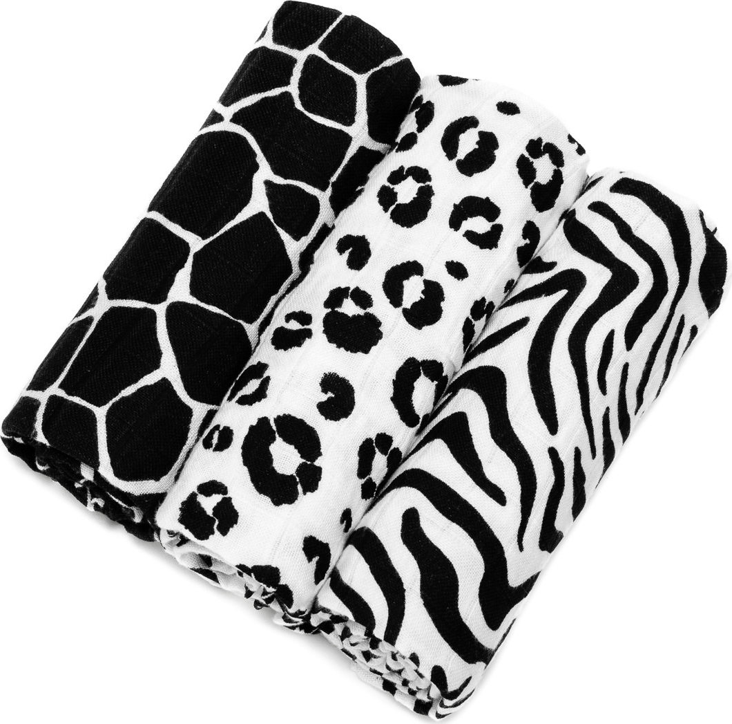 T-TOMI BIO Bambusové pleny Animal skin