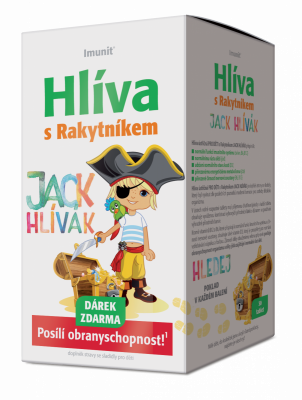 Imunit Hlíva JACK HLÍVÁK s rakytníkem pro děti, 30 tablet