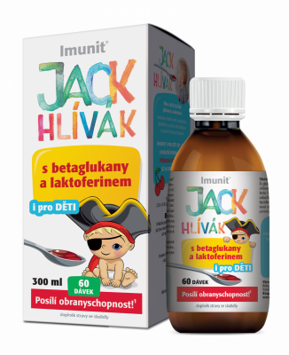 Imunit Hlíva JACK HLÍVÁK sirup glukany + laktoferin, 300ml