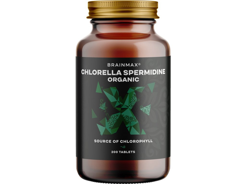 BrainMax Chlorella Spermidine Organic Hmotnost: 200 tablet
