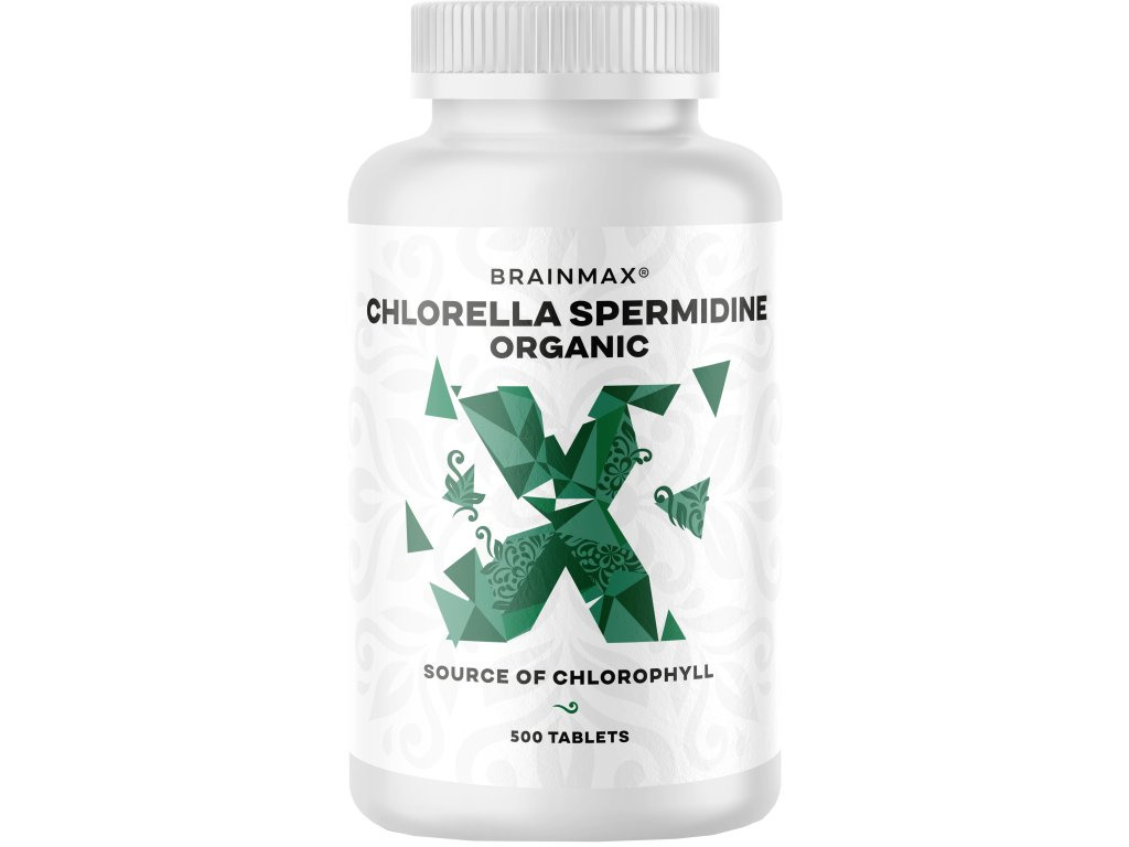 BrainMax Chlorella Spermidine Organic Hmotnost: 500 tablet