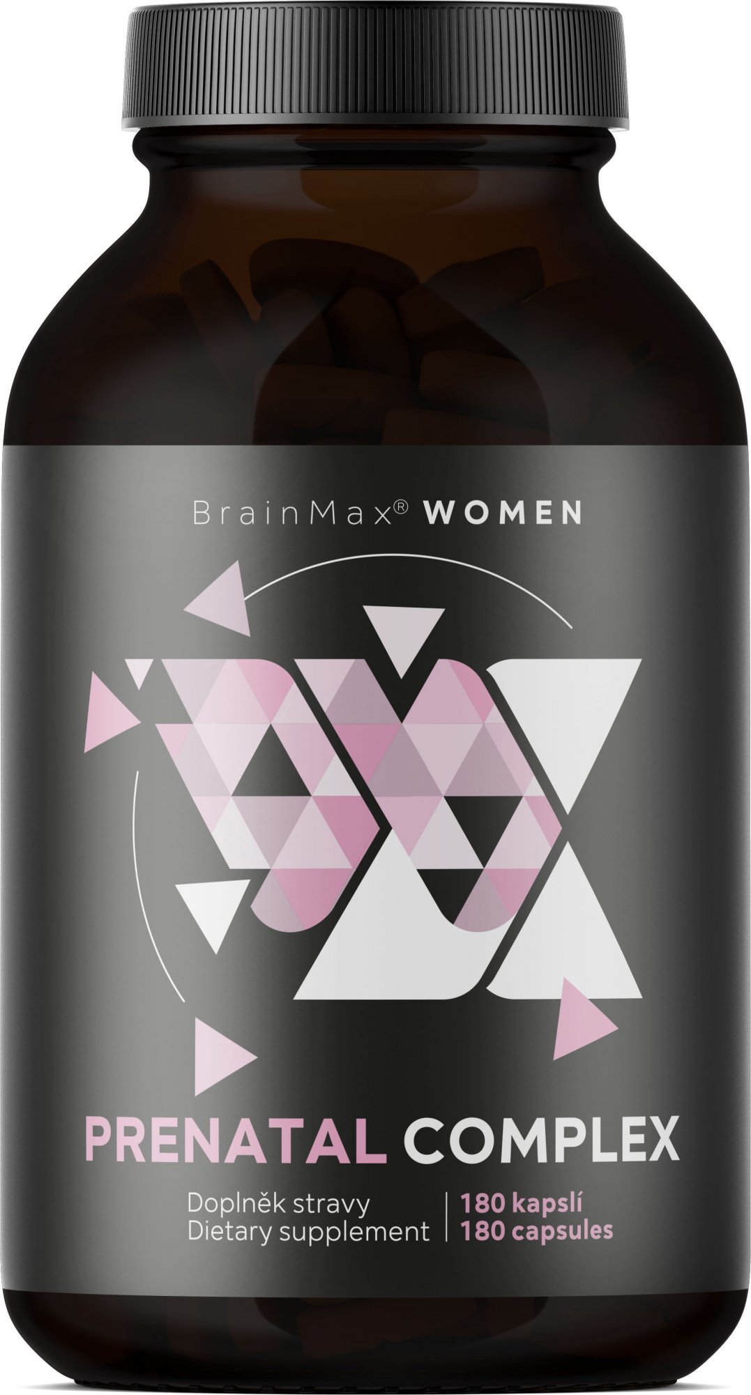 BrainMax Prenatal Complex, komplex vitamínů pro těhotné ženy Obsah: 180 kapslí