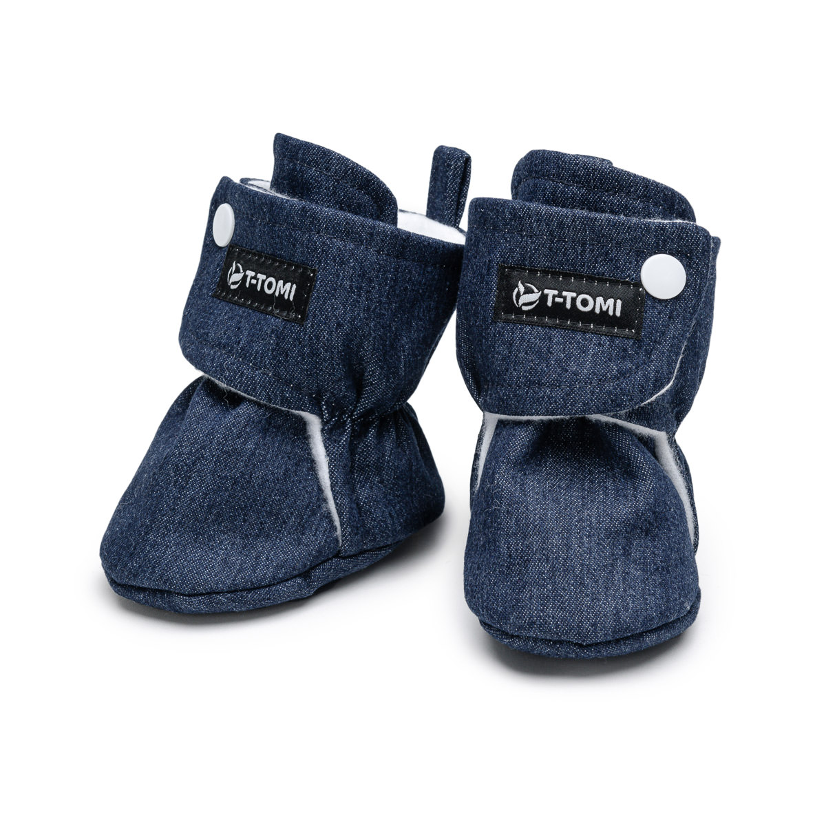 T-TOMI Capáčky Navy DENIM (6-9 měsíců)