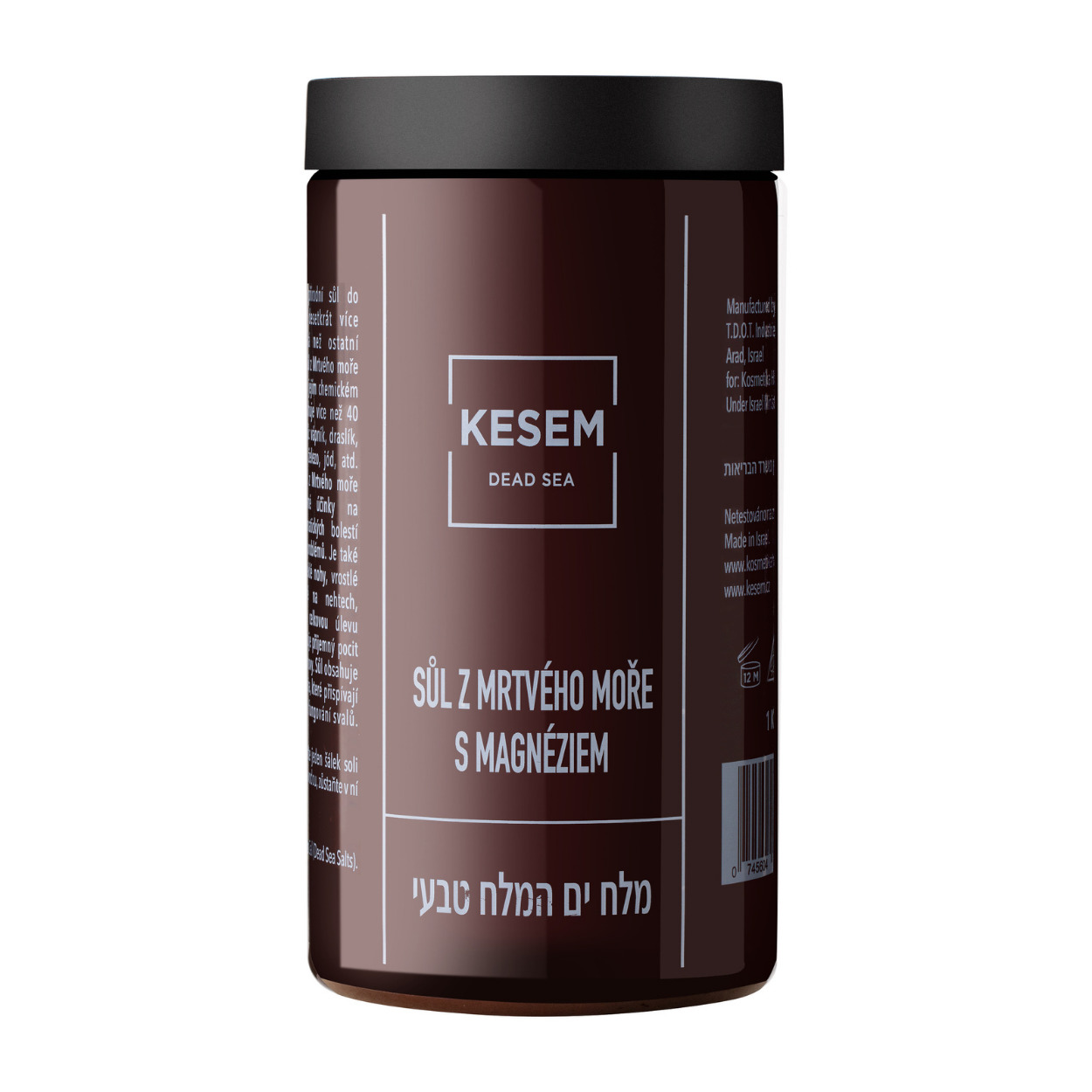 KESEM Dead sea Sůl z Mrtvého moře s magnéziem, 1 kg