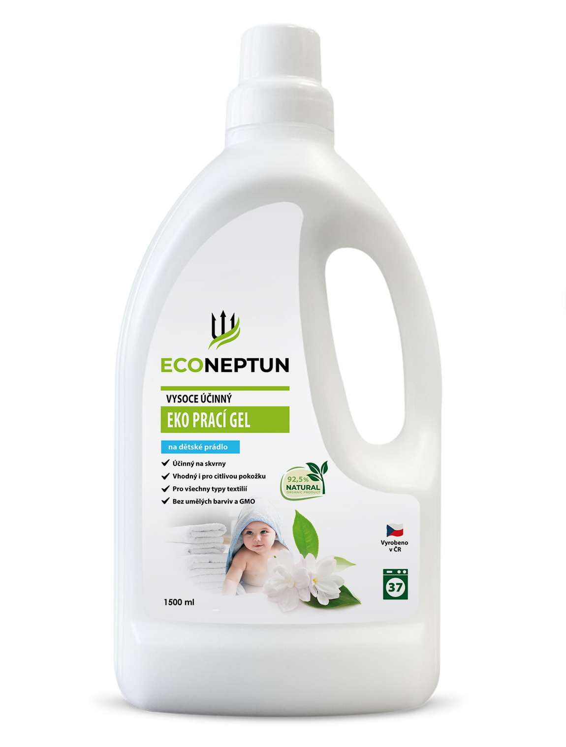 EcoNeptun Prací gel na dětské prádlo 1,5l, 37PD