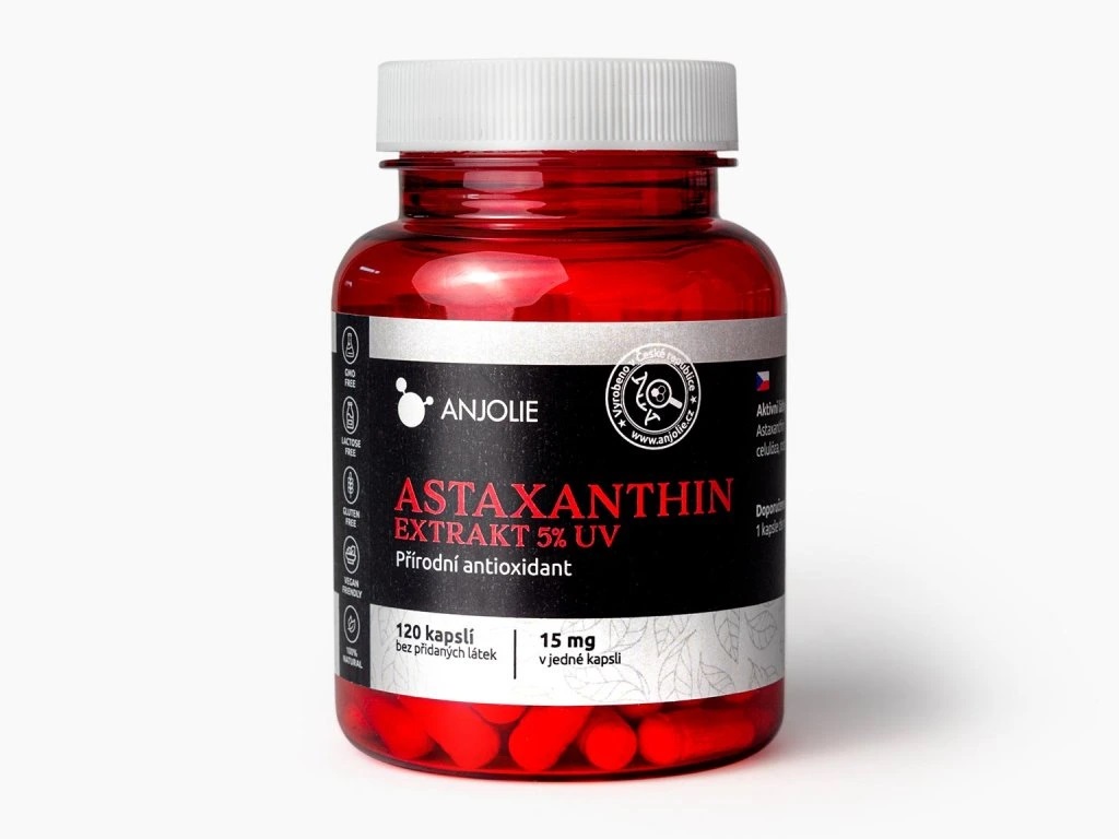Anjolie astaxanthin extrakt, 120 kapslí