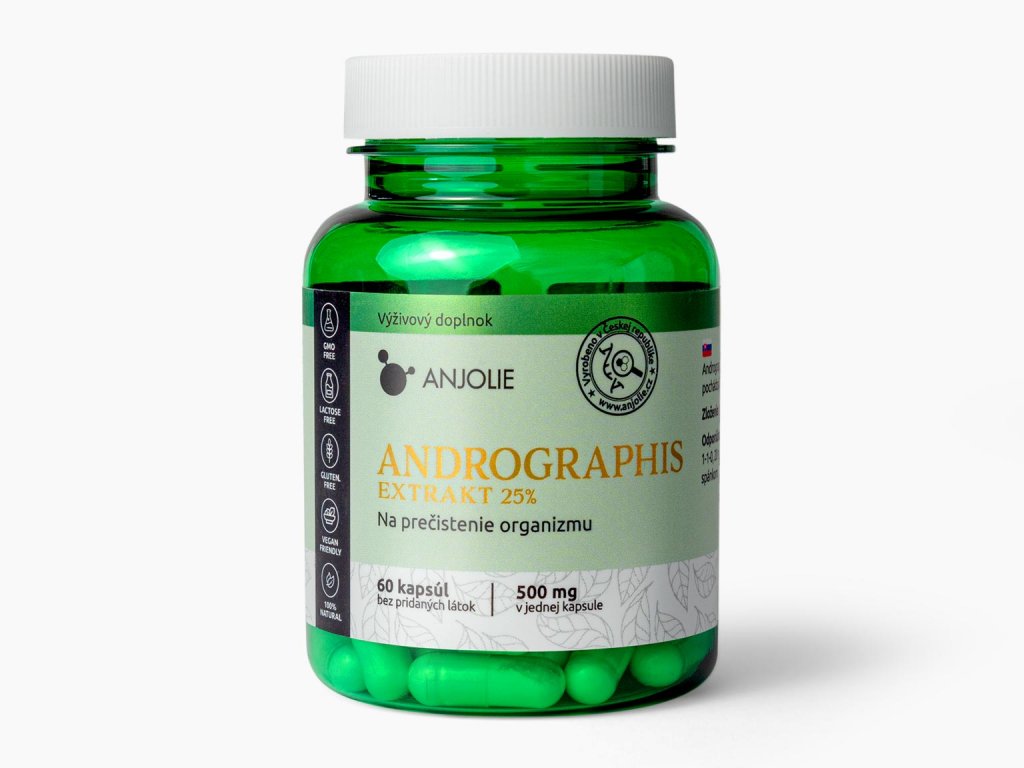 Anjolie Andrographis 25% extrakt, 60 kapslí