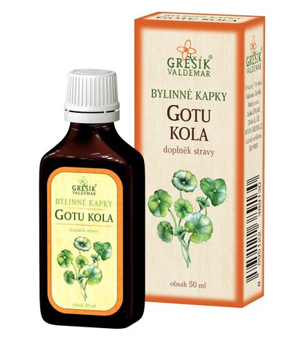 GREŠÍK Gotu kola bylinné kapky, 50 ml