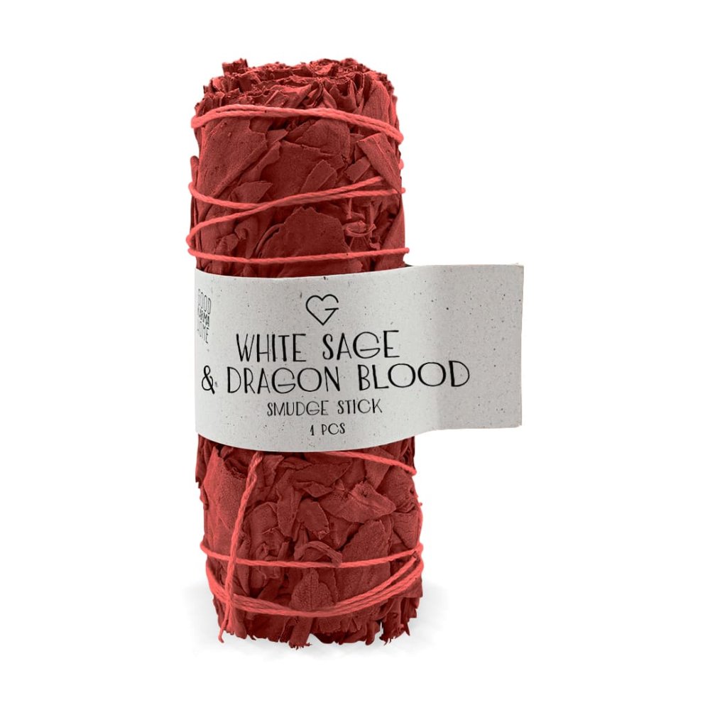 GOODIE Bílá šalvěj & dračí krev vykuřovací svazek 1 ks vel. M - White sage & Dragon's blood smudge stick