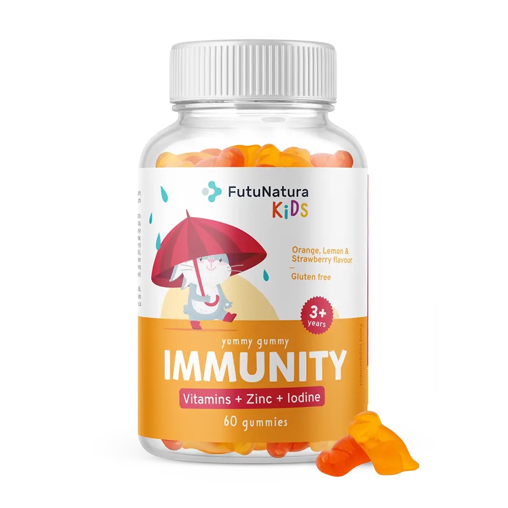 FutuNatura Kids IMMUNITY, Gumové bonbony na podporu imunity pro děti, 60ks