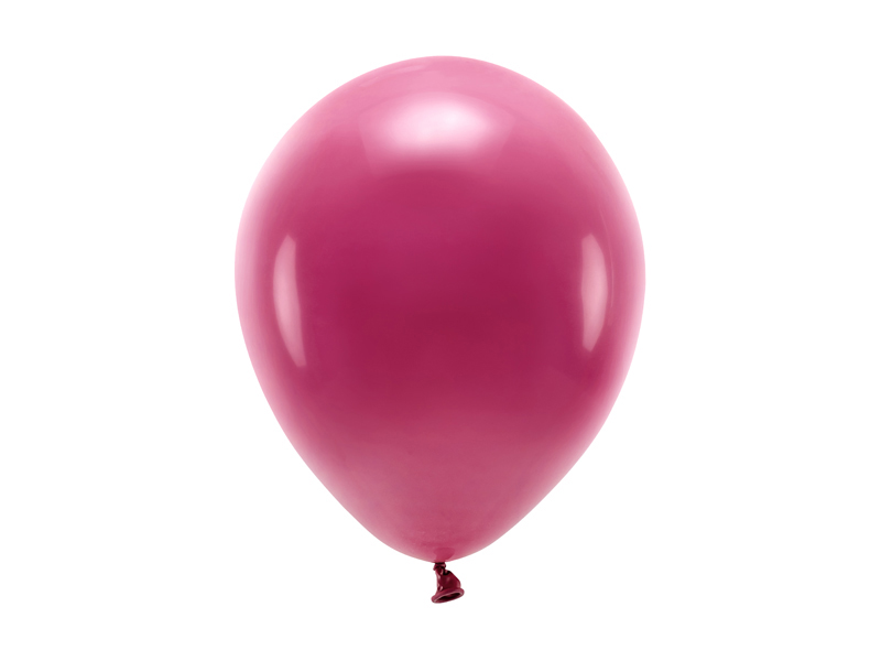 PartyDeco EKO balónek pastelový TMAVĚ ČERVENÝ, 26 cm, 100 ks