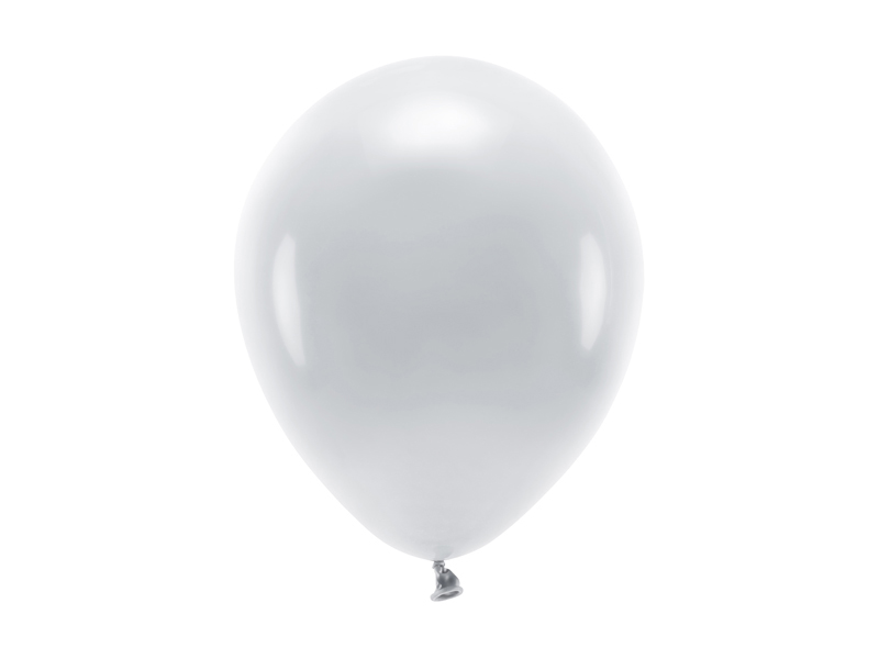 PartyDeco EKO balónek pastelový ŠEDÝ, 26 cm, 100 ks