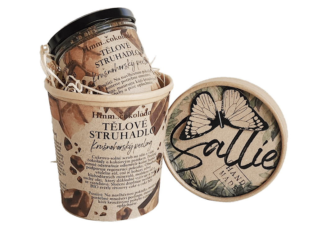 Sallie Tělový peeling Hmm…čokoláda, 120 g