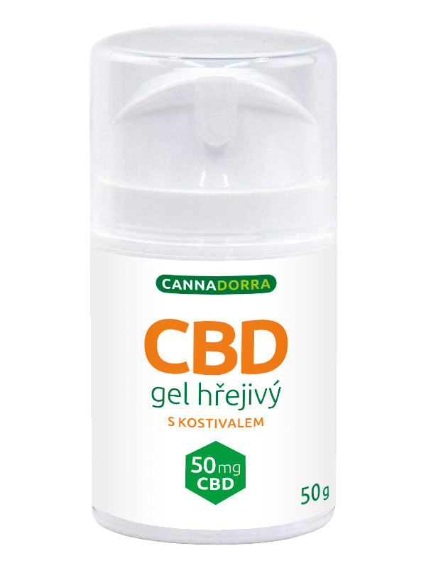 Cannadorra CBD hřejivý gel s kostivalem limitovaná edice, 50g