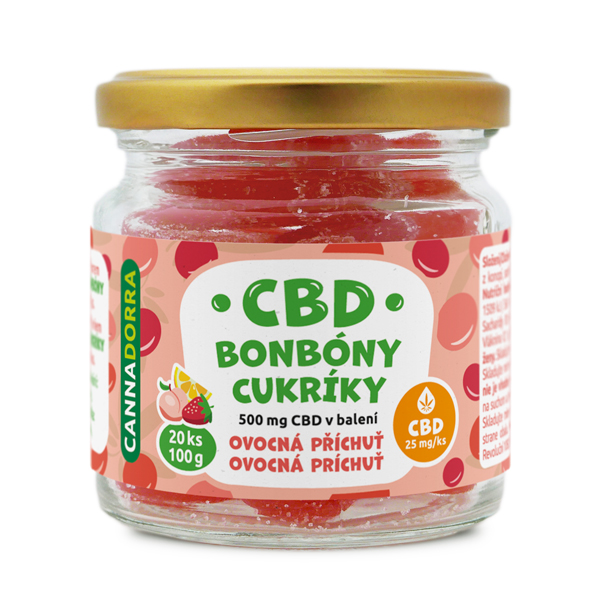 Cannadorra CBD bonbóny, 20ks