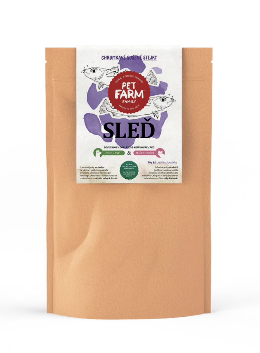 Pet Farm Family Pet Farm Sušený sleď, 50 g