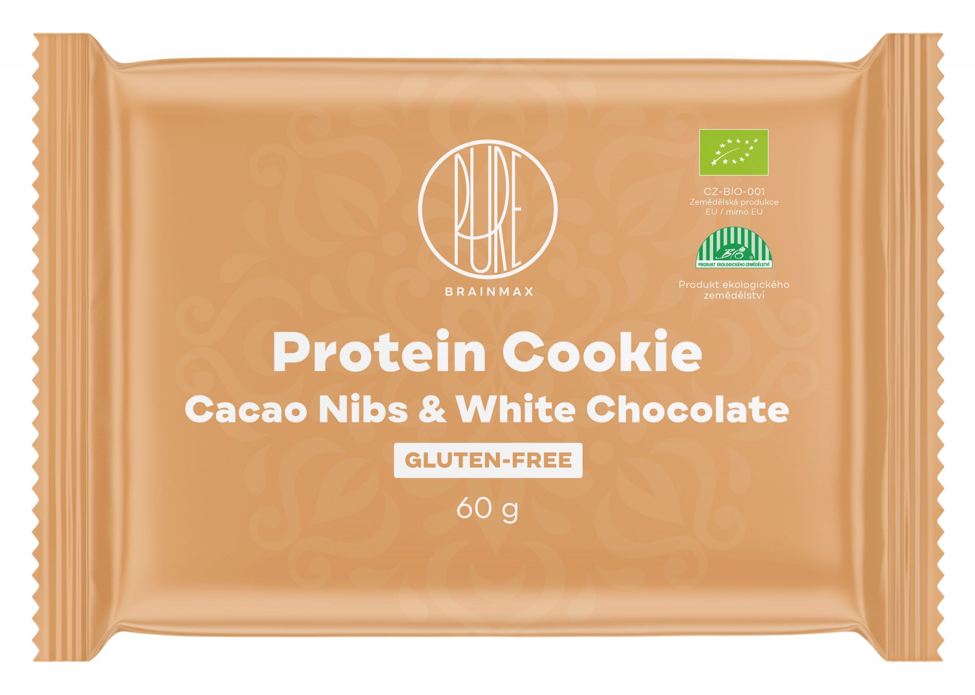 BrainMax Pure Protein Cookie Kakaové boby & Bílá čokoláda BIO, 60 g