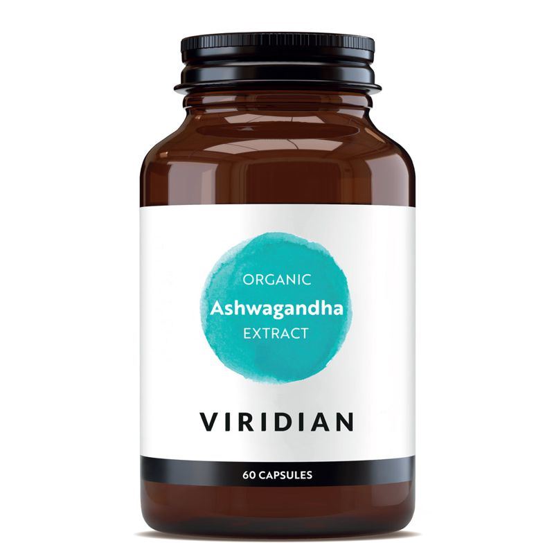 Viridian Organic Ashwagandha Extract (Indický ženšen) 60 kapslí